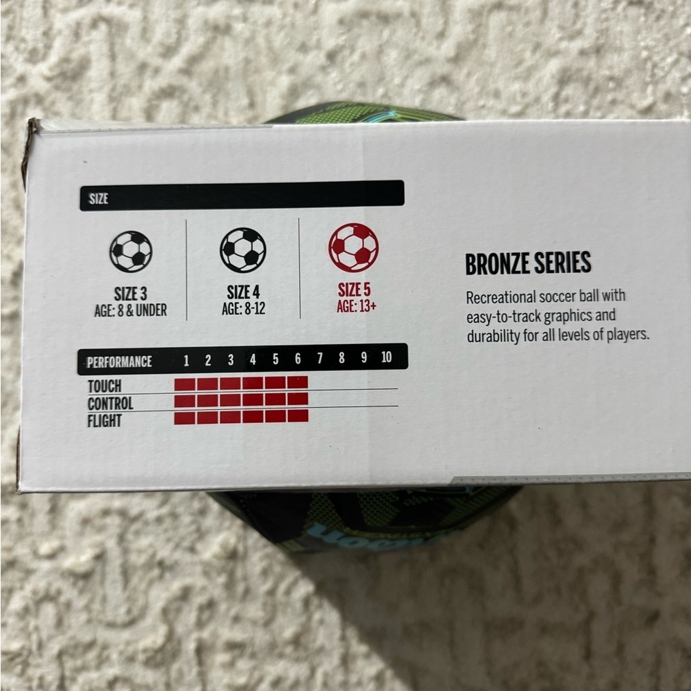 Wilson Hex Stinger Soccer Ball - Black and Neon Green - Picture 2 of 4